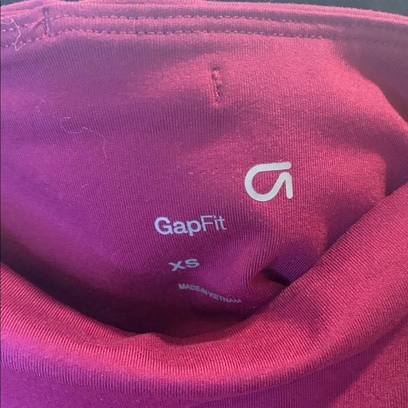 GAP Fit Purple Leggings with Striped Hem Size XS - Picture 2 of 4